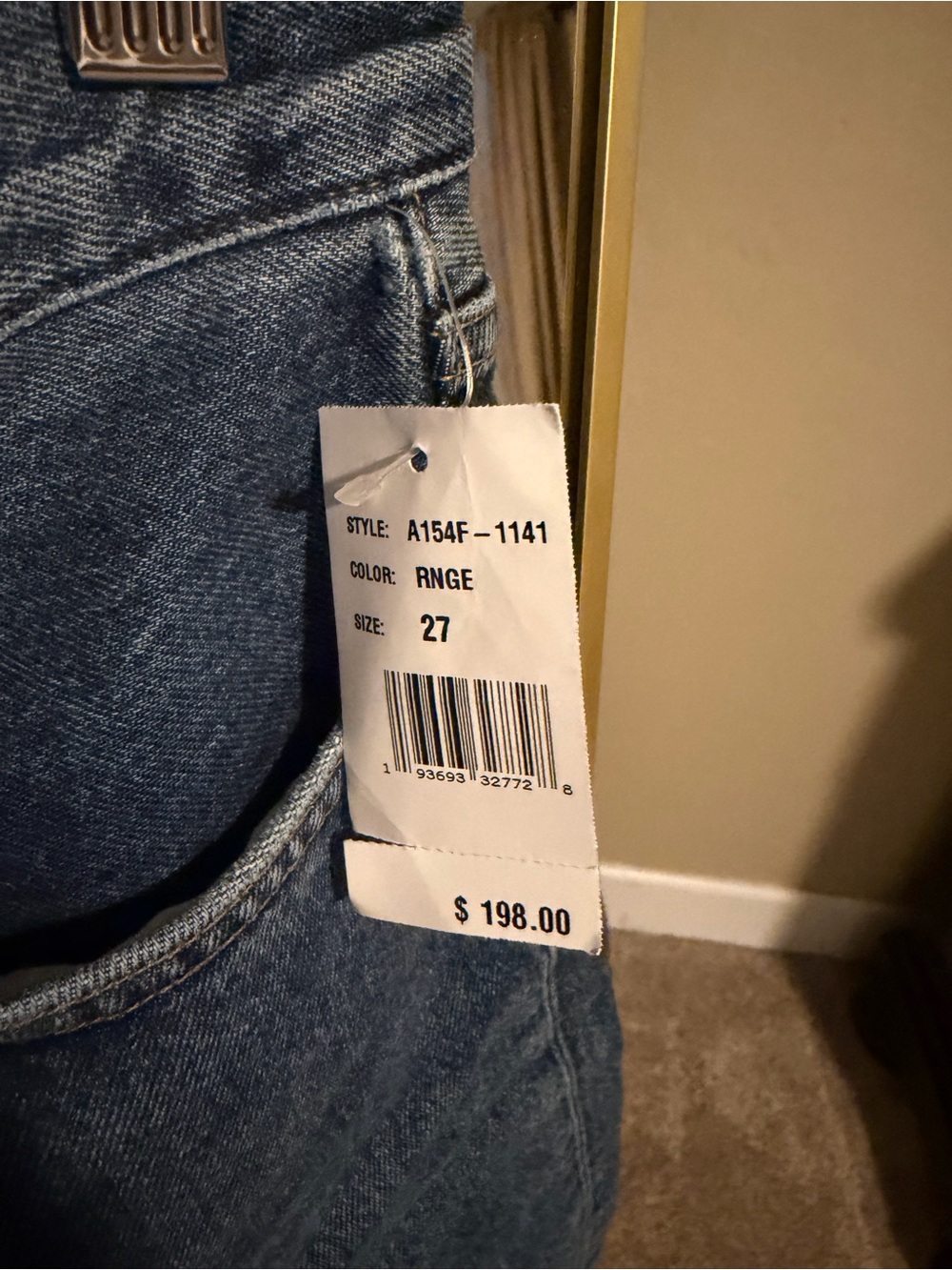 Agolde Blue Denim Jeans